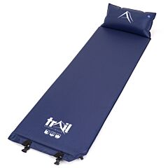 Trail Camping Sleeping Mat With Pillow - Blue