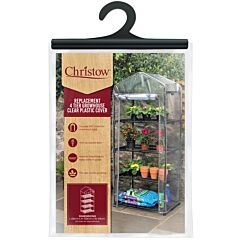 Christow PVC 4 Tier Mini Greenhouse Cover Replacement