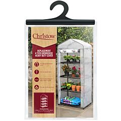 Christow Reinforced 4 Tier Mini Greenhouse Cover Replacement
