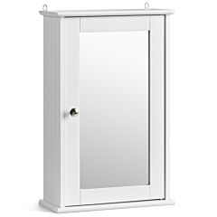Christow White Bathroom Mirror Cabinet