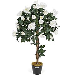 Christow 4ft Cream Artificial Rose Tree