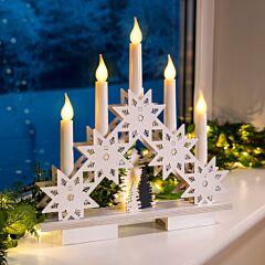 Christow Snowflake Candle Bridge Light.