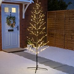 Christow Black Twig Tree With Lights.