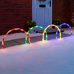 Candy Cane Archway Path Lights
