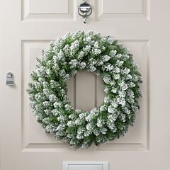 Christow Frosted Christmas Wreath.