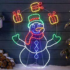 Christow Juggling Snowman Rope Light