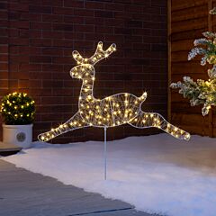 Christow Reindeer Silhouette Pathway Stake Light