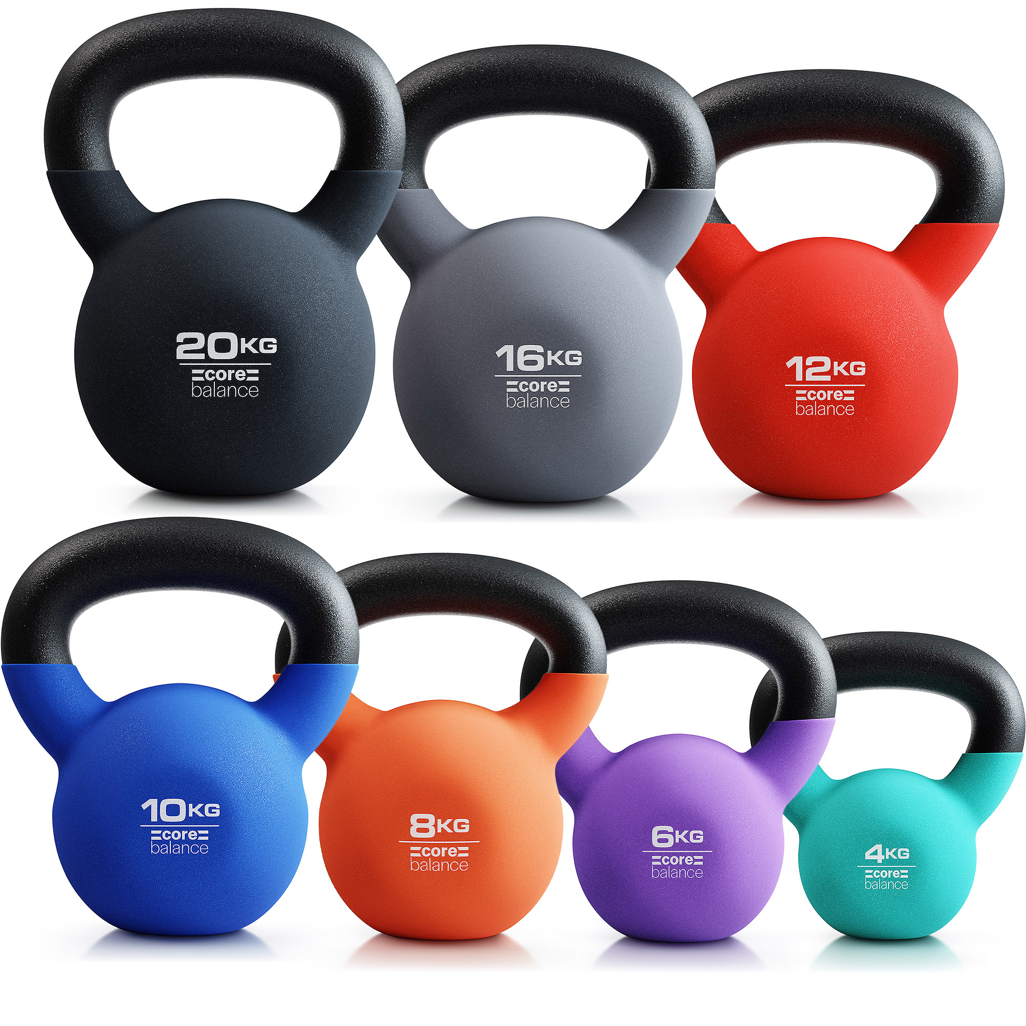 Pure2Improve Deluxe Kettlebell With Surface Friendly Protective Coating 6kg