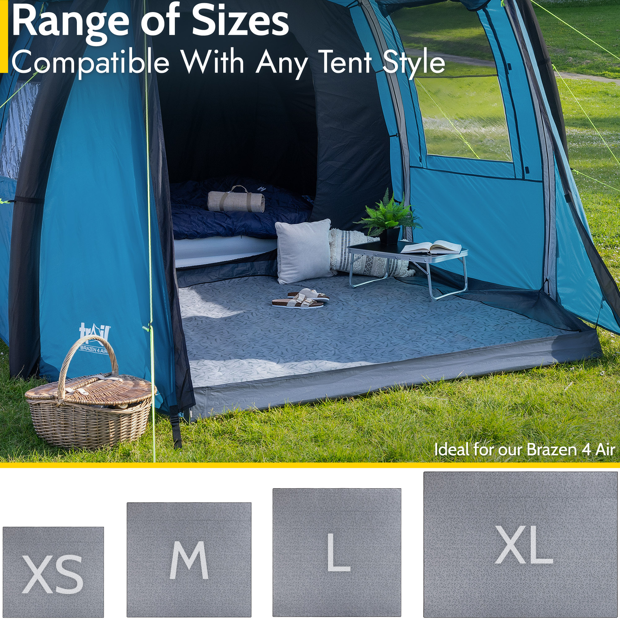 Tent Carpet Fleece Rug Universal Camping Soft Groundsheet Cover Waterproof Base - Picture 15 of 35