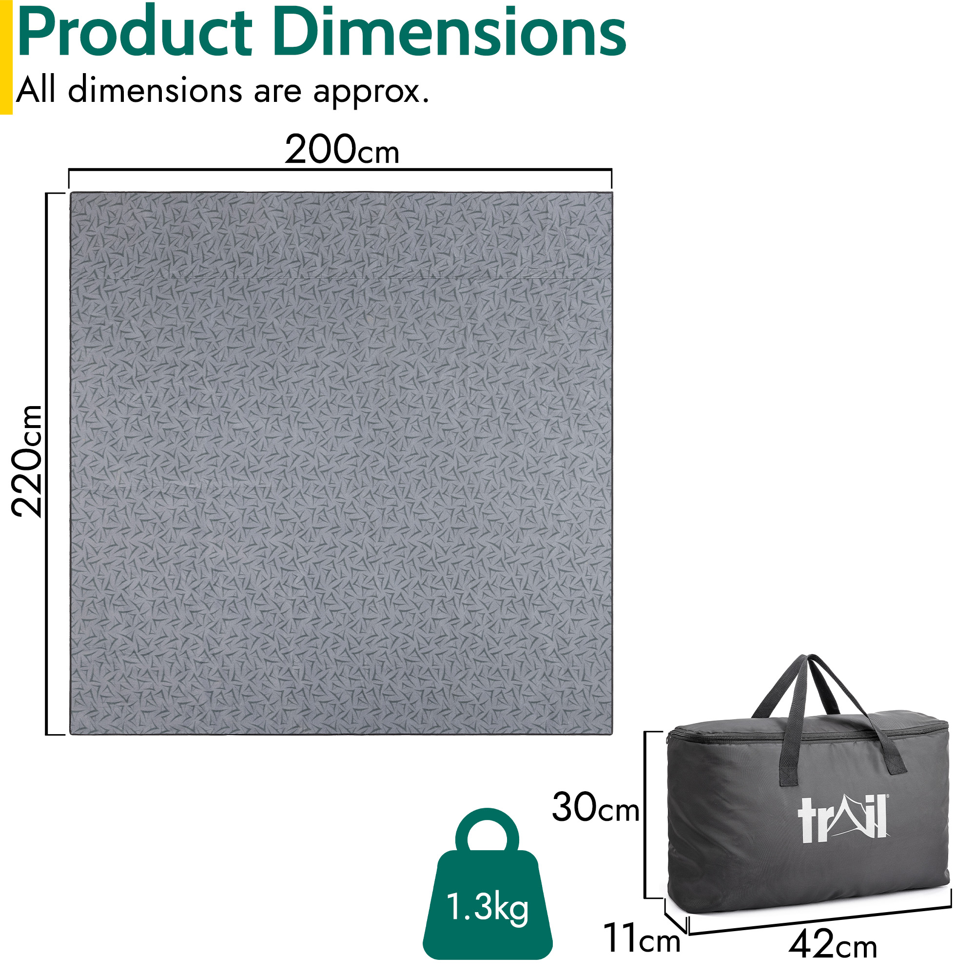 Tent Carpet Fleece Rug Universal Camping Soft Groundsheet Cover Waterproof Base - Picture 17 of 35