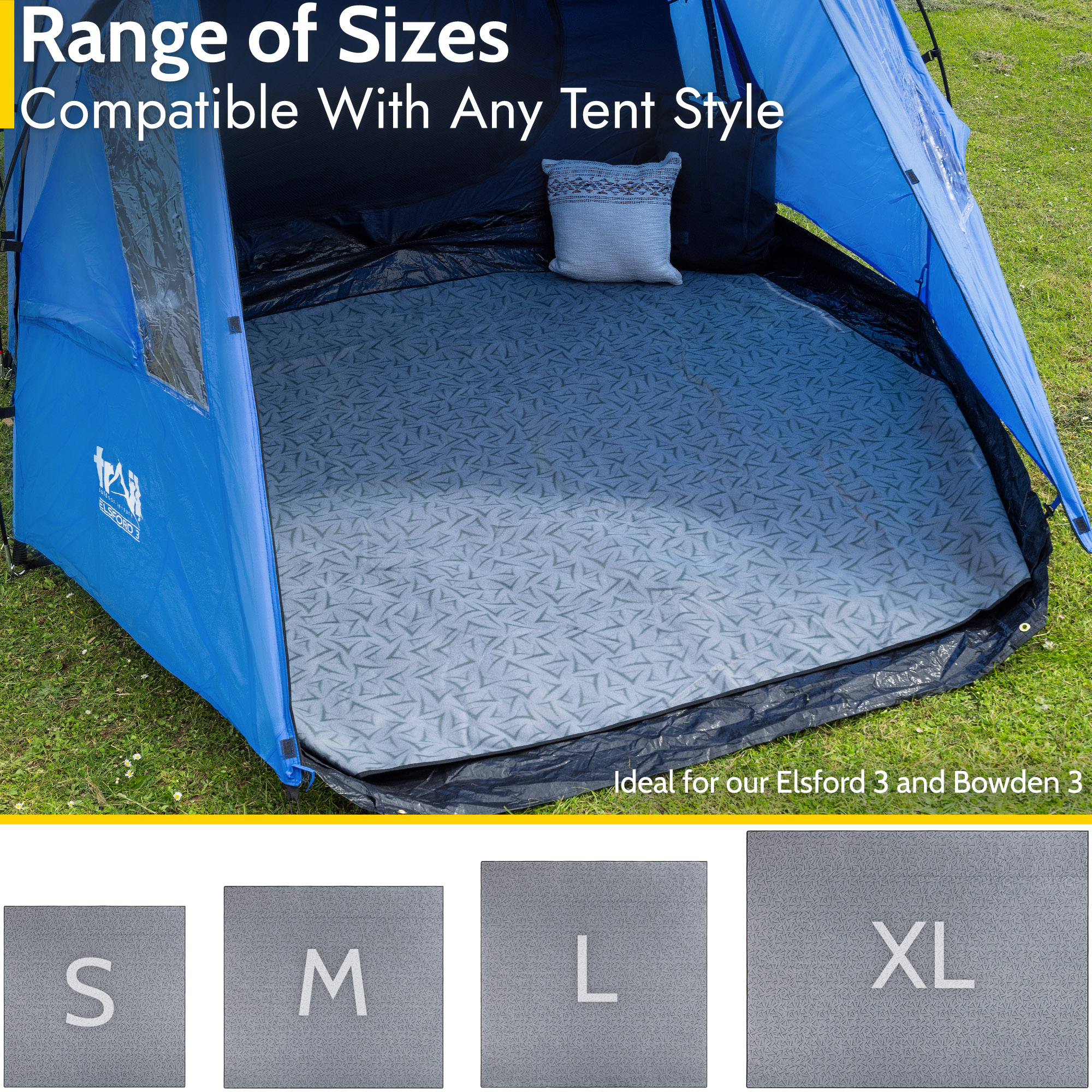 Tent Carpet Fleece Rug Universal Camping Soft Groundsheet Cover Waterproof Base - Picture 9 of 35