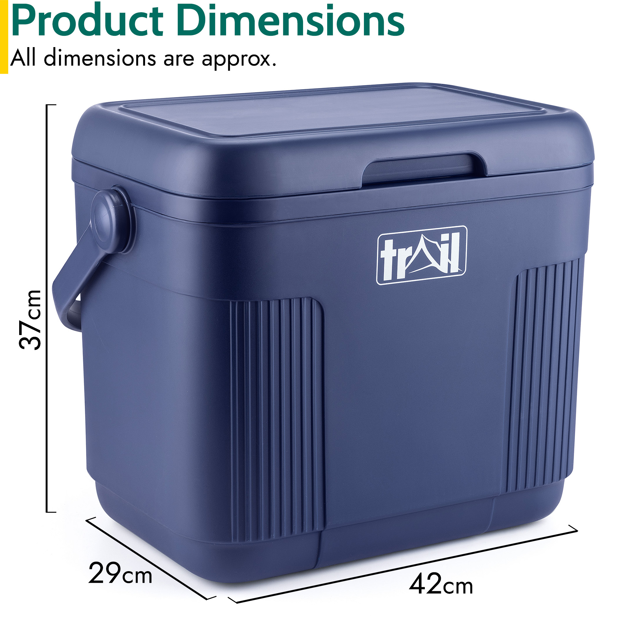 Cool Box 22L Insulated Hard Cooler Hot Food Cold Food Drink Picnic Beach Camping - Picture 14 of 21