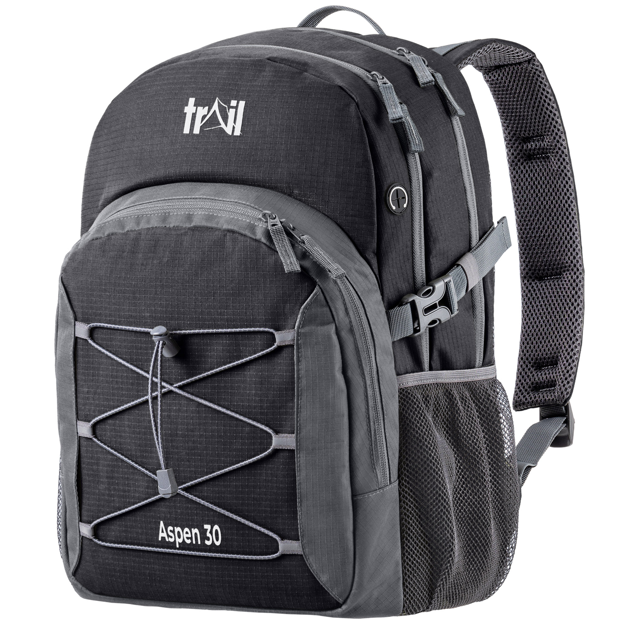 Trail 30L Backpack Padded Straps Multi Pocket Daypack School Work ...