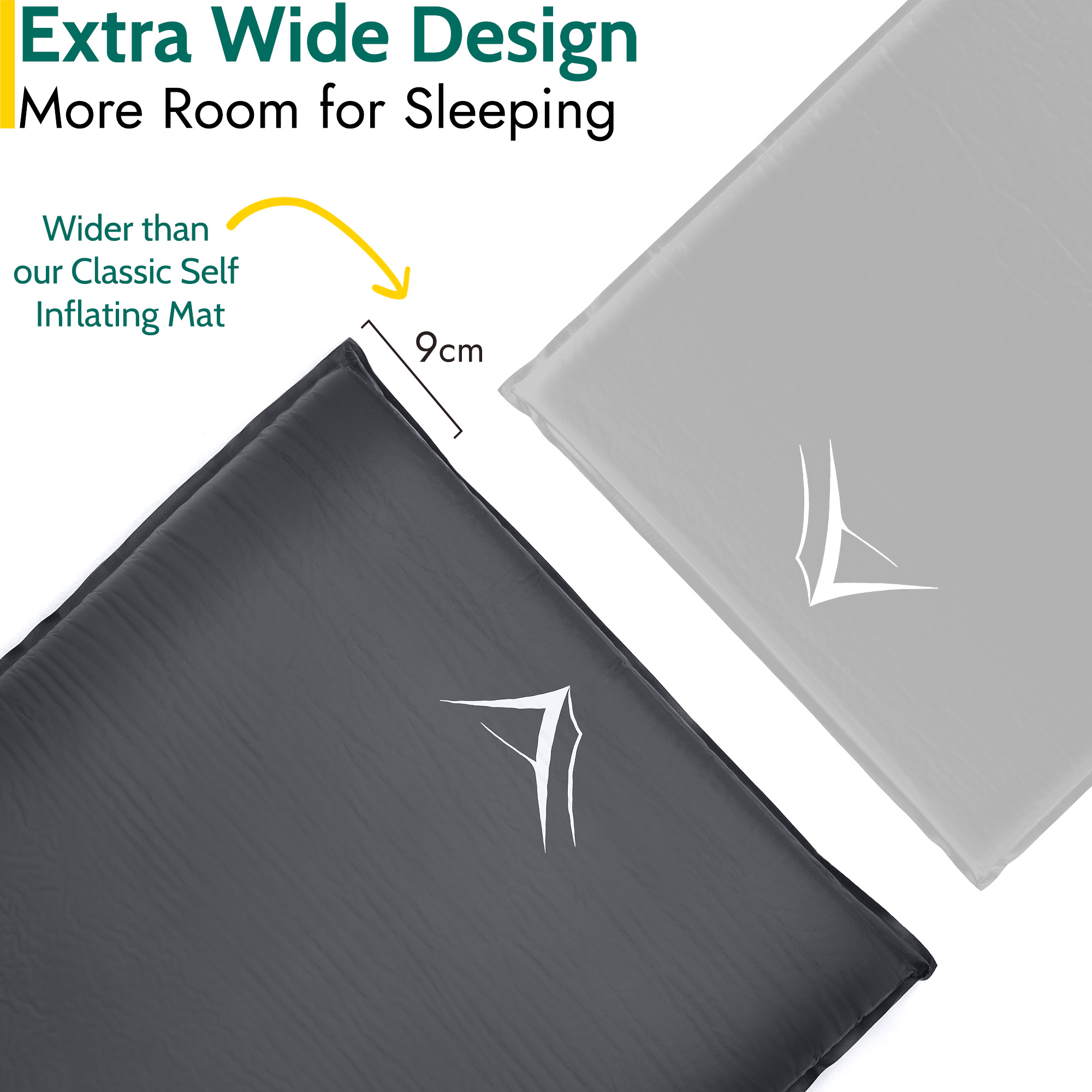 Extra Wide Self Inflating Sleeping Mat Foam Camping Mattress 186cm x 65cm x 10cm - Picture 10 of 28