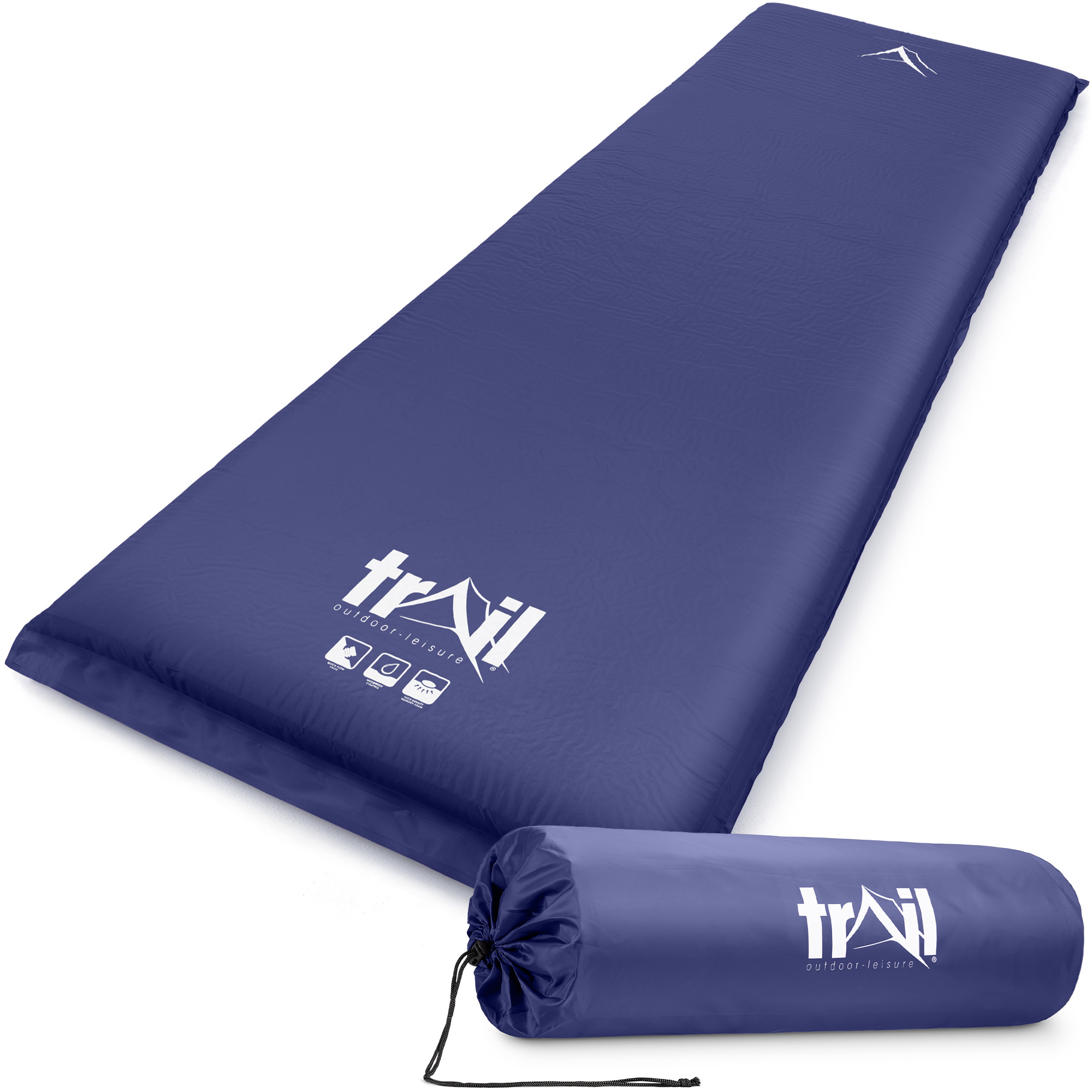 Extra Wide Self Inflating Sleeping Mat Foam Camping Mattress 186cm x 65cm x 10cm - Picture 15 of 28