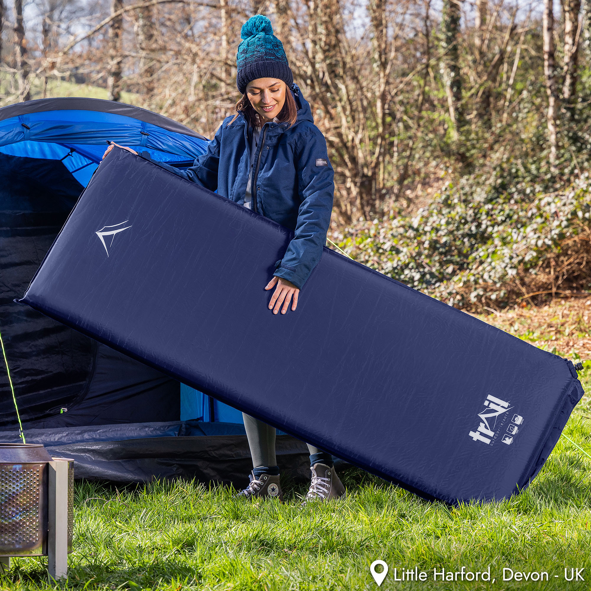 Extra Wide Self Inflating Sleeping Mat Foam Camping Mattress 186cm x 65cm x 10cm - Picture 16 of 28