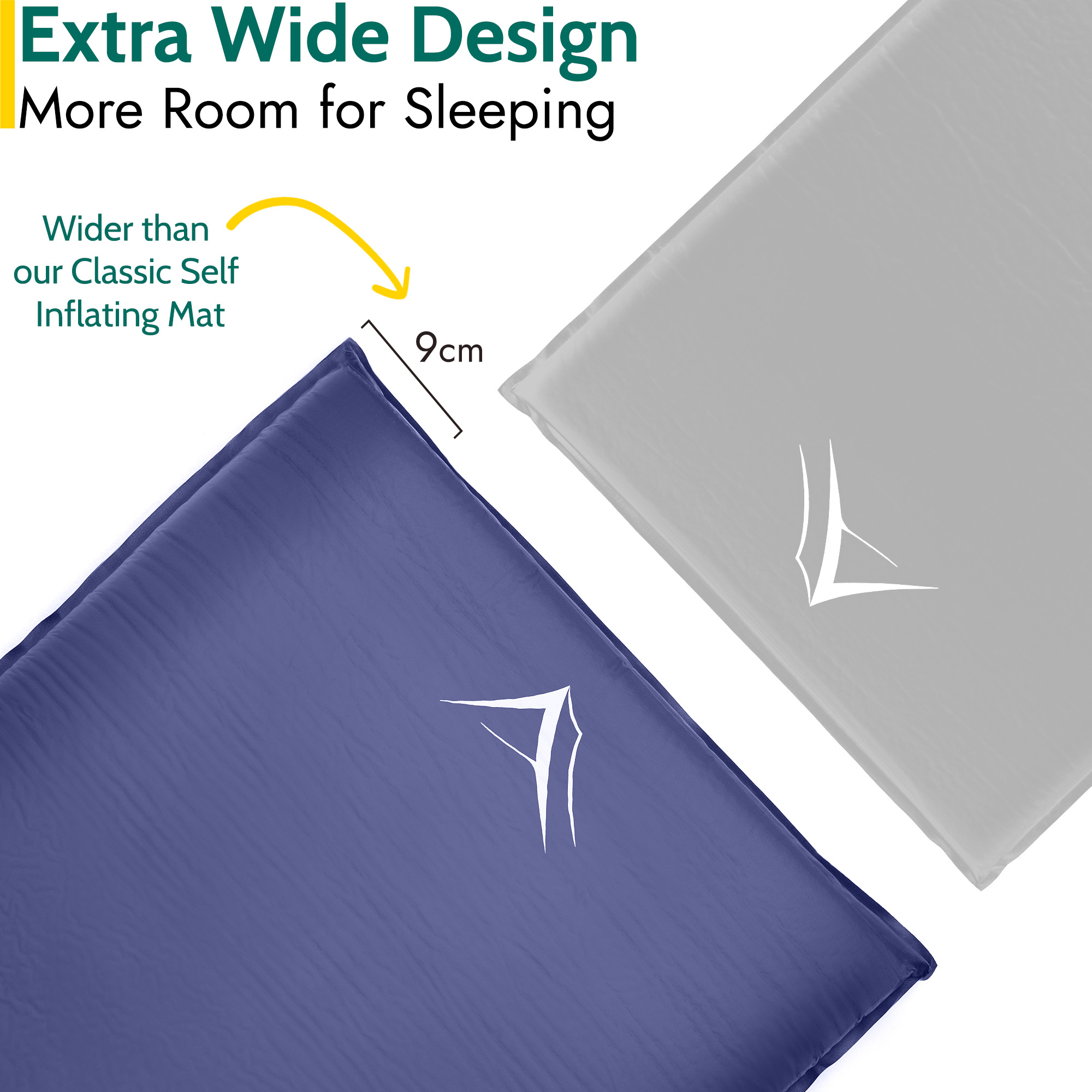 Extra Wide Self Inflating Sleeping Mat Foam Camping Mattress 186cm x 65cm x 10cm - Picture 17 of 28