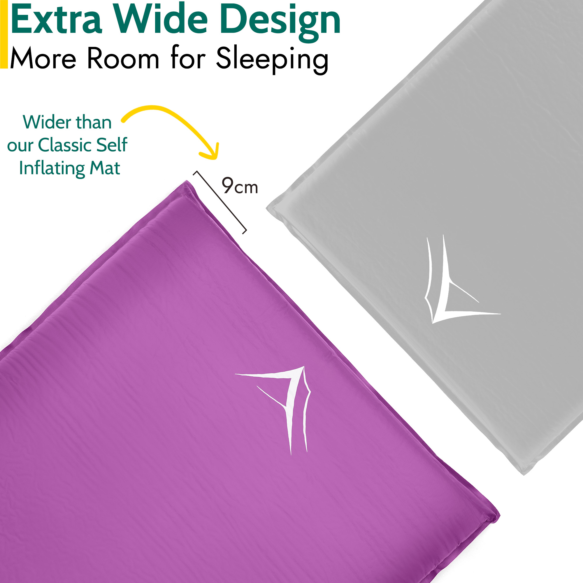 Extra Wide Self Inflating Sleeping Mat Foam Camping Mattress 186cm x 65cm x 10cm - Picture 24 of 28